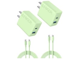 Anker Charger (20WA2-Port) with USB-C & USB-C P[u 2Zbg B2348161 [CO[]