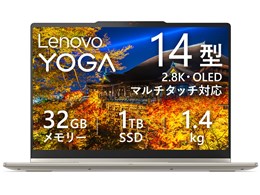 Lenovo Yoga 7i 2-in-1 Aura Edition Gen 11 Core Ultra 7 355�E32GB�������[�E1TB SSD�E14�^2.8K�EOLED���� �}���`�^�b�`�Ή� 83TCCTO1WW [�V�[�V�F��]