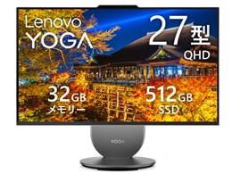 Yoga AIO 27IPH11 Core Ultra 7 356H�E32GB�������[�E512GB SSD�E27�^QHD�EIPS�t������ F0JRCTO1WW [���i�O���[]