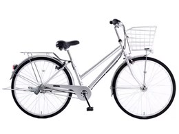 【26インチ自転車】内装3段変速　LEDオートライト　オシャレな三角ハンドル　サドル新品❗️若林自転車　唐崎店　SALE❗️ a.n.design-works 訳あり大特価 完全組立ヤクシン 自転車 子供用 26