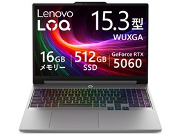 Lenovo LOQ 15IPH11 Core Ultra 7 356H�E16GB�������[�E512GB SSD�ERTX 5060�E15.3�^WUXGA�EIPS�t������ 83SLCTO1WW [���i�O���[]