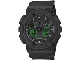 G-SHOCK BLACK AND ELECTRO GREEN GA-100BEG-1AJF