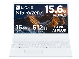 LAVIE Direct N15(R) Ryzen 7�E16GB�������E512GB SSD���� ���i.com���胂�f�� NSLKC513NR3T1B [�p�[���z���C�g]