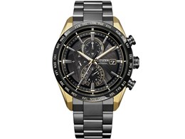 �A�e�b�T ACT Line �u���b�N�`�^���V���[�Y LIGHT in BLACK Eco-Drive 50th Anniversary Edition ���胂�f�� AT8384-58E