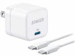 PowerPort III 20W Cube with USB-C & USB-C �P�[�u�� B2149N24 [�z���C�g]