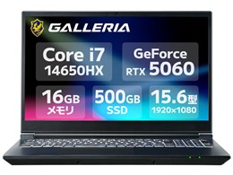 GALLERIA RL7C-R56-5N ���i.com���胂�f�� Core i7 14650HX�ERTX 5060�E16GB�������E500GB SSD�E15.6�C���` 144Hz K/24881-11a