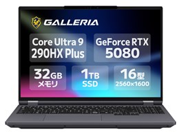 GALLERIA NMC9L-R58-H6 ���i.com���胂�f�� Core Ultra 9 290HX Plus�ERTX 5080�E32GB�������E1TB NVMe SSD�E16�C���` WQXGA�t�� 300Hz K/25020-11a