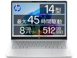 OmniBook 3 14 Snapdragon X X1-26-100�E8GB�������E512GB SSD�E���i.com���胂�f�� [�O���C�V���[�V���o�[]