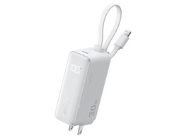 Power Bank (30W Fusion Built-In ���C�g�j���O�P�[�u��) A1636122 [�z���C�g]