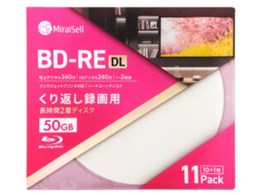 MiraiSell MS2-BDRE50PWA-11P [BD-RE DL 2�{�� 11���g]