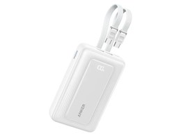 Zolo Power Bank (20000mAh 45W Built-In Dual USB-C�P�[�u��) A110MN22 [�z���C�g]