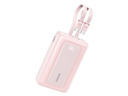 Zolo Power Bank (20000mAh 45W Built-In Dual USB-C�P�[�u��) A110MN52 [�s���N]