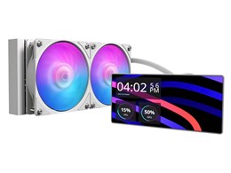 MasterLiquid Core LCD 6�C���` 240 ARGB MLW-D24M-A24PA-LW [�z���C�g]