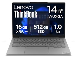 ThinkBook 14x Core Ultra 7 266V�E16GB�������[�E512GB SSD�E14�^WUXGA�EIPS�t������ 22BG006KJP [���i�O���[]