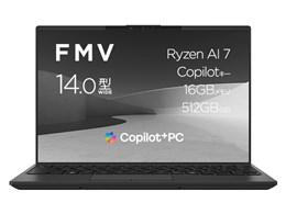 FMV Note U KC_WU3L3_A006 Windows 11 Pro�ERyzen AI 7�E16GB�������ESSD 512GB���ڃ��f�� K0N6CTO1WWJP9 [�s�N�g�u���b�N]
