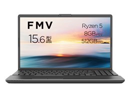 FMV Note A FMVWL3A52N_KC Ryzen 5�E8GB�������ESSD 512GB���ڃ��f�� K0AYCTO1WWJP6 [�u���C�g�u���b�N]