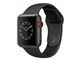 Apple Watch Edition Series 3 GPS+Cellular���f�� 38mm MQM42J/A [�O���C/�u���b�N�X�|�[�c�o���h]