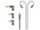 Universal MMCX Balanced Audio Cable with adapter set 2.5mm(4極)/ミニプラグ/ミニプラグ(4極)/4.4mmバランス(5極)⇔MMCX