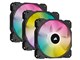 iCUE SP120 RGB ELITE with iCUE Lighting Node CORE Triple Pack CO-9050109-WW