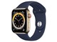 Apple Watch Series 6 GPS+Cellularモデル 44mm MJXN3J/A [ゴールドステンレススチールケース/ディープネイビースポーツバンド]
