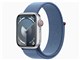 Apple Watch Series 9 GPS+Cellular���f�� 41mm MRHX3J/A [�V���o�[/�E�C���^�[�u���[�X�|�[�c���[�v]