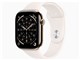 Apple Watch Series 11 GPS+Cellular���f�� 46mm MFD54J/A [�S�[���h�`�^�j�E���P�[�X�E���C�g�u���b�V���X�|�[�c�o���h S/M]