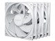 PURE WINGS 3 120mm PWM Reverse 3-Pack BL136 [White]