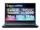 GALLERIA RL7C-R55-5N ���i.com���胂�f�� Core i7 14650HX�ERTX 5050�E16GB�������E500GB NVMe SSD�E15.6�C���` 144Hz K/24742-11a