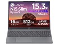 LAVIE Direct N15 Slim Ryzen 5�E16GB�������E512GB SSD�E15.3�^WUXGA�t������ ���i.com���胂�f�� NSLKC5545S2T1B [���i�O���[]