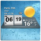 3D Digital Weather Clock