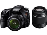 SONYα65 一眼レフカメラダブルレンズ付き ショット数少 SONY 一眼レフ α65 ダブルレンズキット SLT-A65V