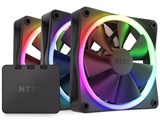 NZXT F120 RGB CORE 120mm x3 コントローラー　セット NZXT F120 RGB DUO TRIPLE PACK & RGB Controller [White] 120mm