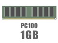 DIMM 1GB (PC100) CL2 ECC Registered