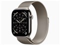 Apple Watch Series 11 GPS+Cellular���f�� 46mm �`�^�j�E���P�[�X�E�~���l�[�[���[�v S/M