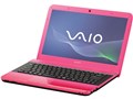 VAIO E�V���[�Y VPCEA4AFJ Core i3���ڃ��f�� [14�^���C�h �s���N]