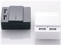 Dual USB Charger Slide TR-DUSLIDE-BK [�u���b�N]