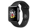 Apple Watch Series 2 42mm MP4E2J/A [�X�y�[�X�u���b�N�X�e�����X�X�`�[���P�[�X/�u���b�N�X�|�[�c�o���h]