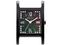 wena wrist Three Hands Square Crystal Edition WN-WT12B [�v���~�A���u���b�N]