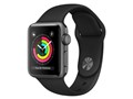 Apple Watch Series 3 GPS���f�� 38mm MQKV2J/A [�u���b�N�X�|�[�c�o���h]