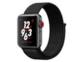 Apple Watch Nike+ Series 3 GPS+Cellular���f�� 38mm MQMA2J/A [�u���b�N/�s���A�v���`�iNike�X�|�[�c���[�v]