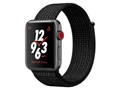 Apple Watch Nike+ Series 3 GPS+Cellular���f�� 42mm MQMH2J/A [�u���b�N/�s���A�v���`�iNike�X�|�[�c���[�v]