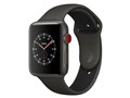 Apple Watch Edition Series 3 GPS+Cellular���f�� 42mm MQM62J/A [�O���C/�u���b�N�X�|�[�c�o���h]