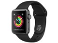 Apple Watch Series 3 GPS���f�� 38mm MTF02J/A [�u���b�N�X�|�[�c�o���h]
