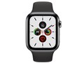 Apple Watch Series 5 GPS+Cellular���f�� 44mm MWWK2J/A [�X�y�[�X�u���b�N�X�e�����X�X�`�[���P�[�X/�u���b�N�X�|�[�c�o���h]
