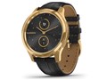 vivomove Luxe Leather 010-02241-72 [Black Embossed/24K Gold PVD]
