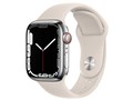 Apple Watch Series 7 GPS+Cellular���f�� 41mm MKHW3J/A [�V���o�[�X�e�����X�X�`�[���P�[�X/�X�^�[���C�g�X�|�[�c�o���h]