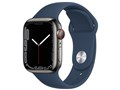 Apple Watch Series 7 GPS+Cellular���f�� 41mm MKJ13J/A [�O���t�@�C�g�X�e�����X�X�`�[���P�[�X/�A�r�X�u���[�X�|�[�c�o���h]