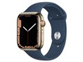Apple Watch Series 7 GPS+Cellular���f�� 45mm MN9M3J/A [�S�[���h�X�e�����X�X�`�[���P�[�X/�A�r�X�u���[�X�|�[�c�o���h]