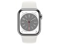 Apple Watch Series 8 GPS+Cellular���f�� 41mm MNJ53J/A [�V���o�[�X�e�����X�X�`�[���P�[�X/�z���C�g�X�|�[�c�o���h]