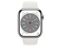 Apple Watch Series 8 GPS+Cellular���f�� 45mm MNKE3J/A [�V���o�[�X�e�����X�X�`�[���P�[�X/�z���C�g�X�|�[�c�o���h]